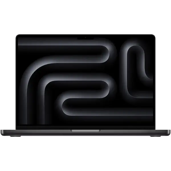 Apple Laptop Apple MacBook Pro 14.2 cu procesor Apple M5 Pro, 15 nuclee CPU, 16 nuclee GPU, 16 nuclee Neural Engine, 24GB RAM, 1TB SSD, Textura Nano, Negru, Tastatura Internationala