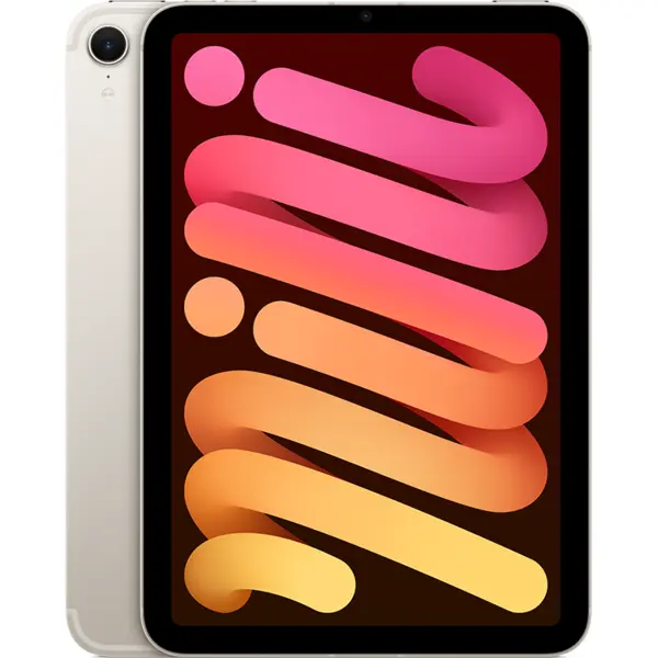 Apple Tableta Apple iPad mini 7 (2024) Cellular, Procesor A17 Pro Hexa-core, Ecran Liquid Retina 8.3, 128GB Flash, Camera Wide 12MP, Wi-Fi, Bluetooth, 5G, Apple Intelligence, iPadOS, Auriu