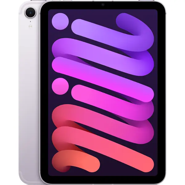 Apple Tableta Apple iPad mini 7 (2024) Cellular, Procesor A17 Pro Hexa-core, Ecran Liquid Retina 8.3, 128GB Flash, Camera Wide 12MP, Wi-Fi, Bluetooth, 5G, Apple Intelligence, iPadOS, Violet