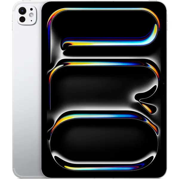Apple Tableta Apple iPad Pro 11 2025 Cellular, Procesor Apple M5, Ecran Ultra Retina OLED 11, 16GB RAM, 2TB Flash, Camera 12 MP, Wi-Fi, Bluetooth, GPS, 5G, iPadOS, Argintiu
