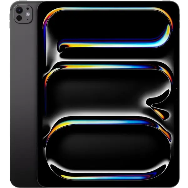 Apple Tableta Apple iPad Pro 13 2025 Cellular, Procesor Apple M5, Ecran Ultra Retina OLED 13, 12GB RAM, 256GB Flash, Camera 12 MP, WiFi, Bluetooth, GPS, 5G, iPadOS. Negru