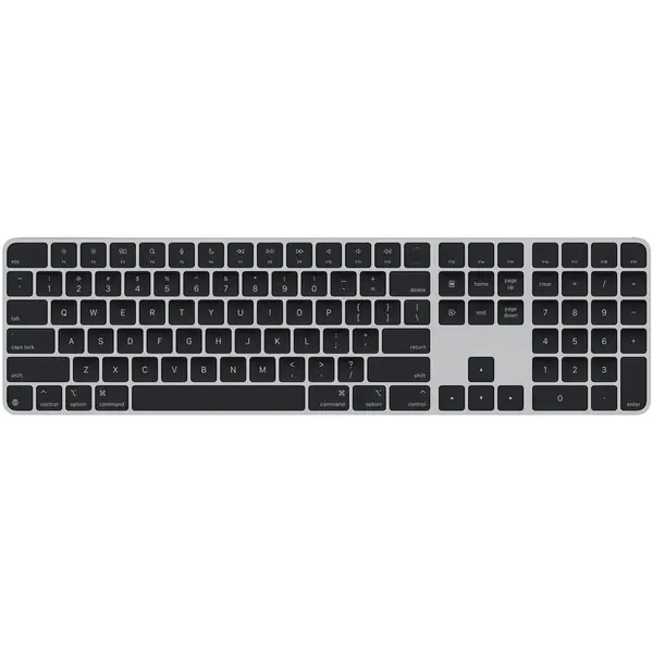 Apple Tastatura Apple Magic, cu fir si wireless, Touch ID, tastatura numerica, US English, Taste negre
