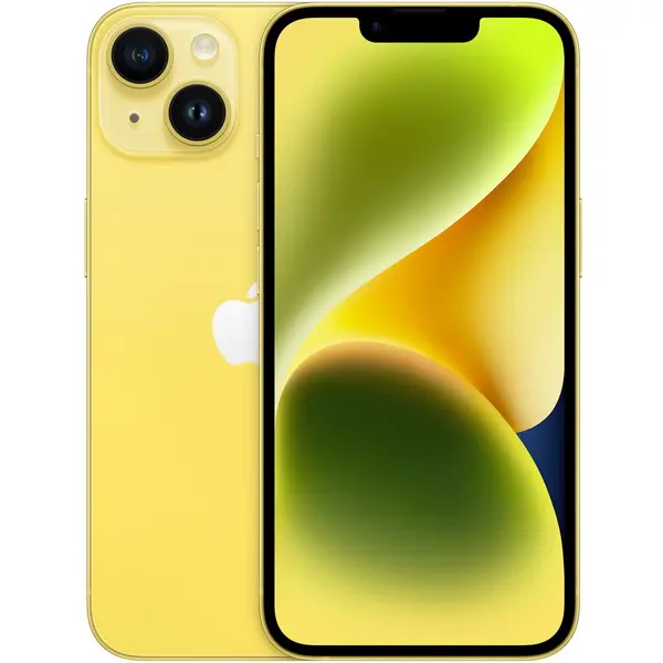 Apple Telefon mobil Apple iPhone 14, 6.1 inch, 6GB RAM, 512GB, 5G, Yellow