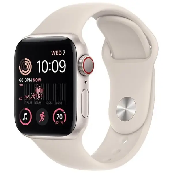 Apple Watch SE 2022, GPS + Cellular, Aluminium 40mm N/A Starlight Excelent