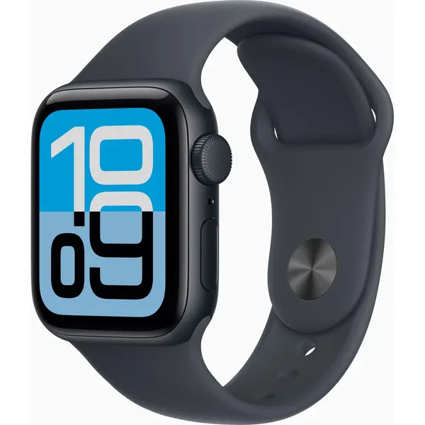Apple Watch SE 3 GPS, 40mm, Midnight Aluminium Case, Midnight Sport Band, M/L