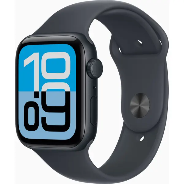 Apple Watch SE 3 GPS, 44mm, Midnight Aluminium Case, Midnight Sport Band, S/M
