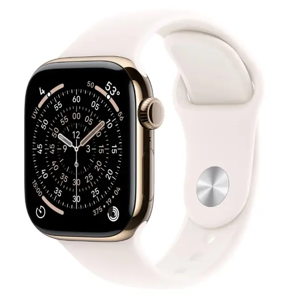 Apple Watch Series 11 2025, GPS + Cellular, Titanium 42mm N/A Gold Ca nou