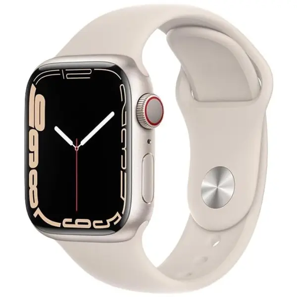 Apple Watch Series 7 2021, GPS + Cellular, Aluminium 45mm N/A Starlight Foarte bun