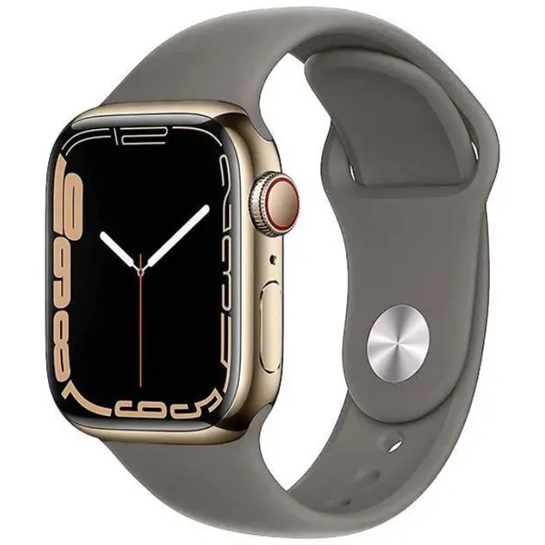 Apple Watch Series 7 2021, GPS + Cellular, Stainless Steel 41mm N/A Gold Foarte bun