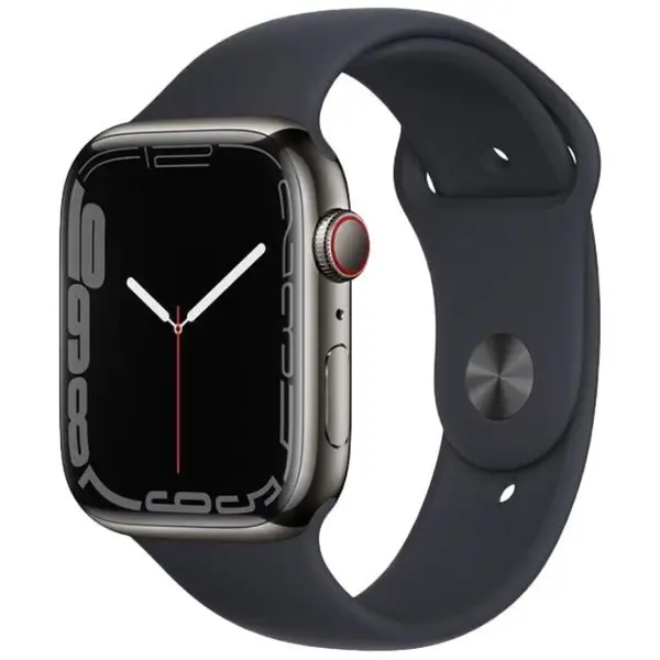 Apple Watch Series 7 2021, GPS + Cellular, Stainless Steel 41mm N/A Graphite Foarte bun