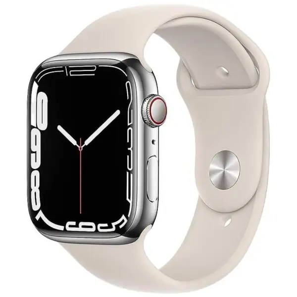 Apple Watch Series 7 2021, GPS + Cellular, Stainless Steel 45mm N/A Silver Excelent