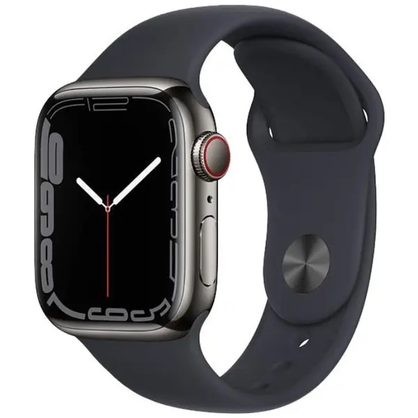 Apple Watch Series 7 2021, GPS + Cellular, Titanium 41mm N/A Space Black Ca nou