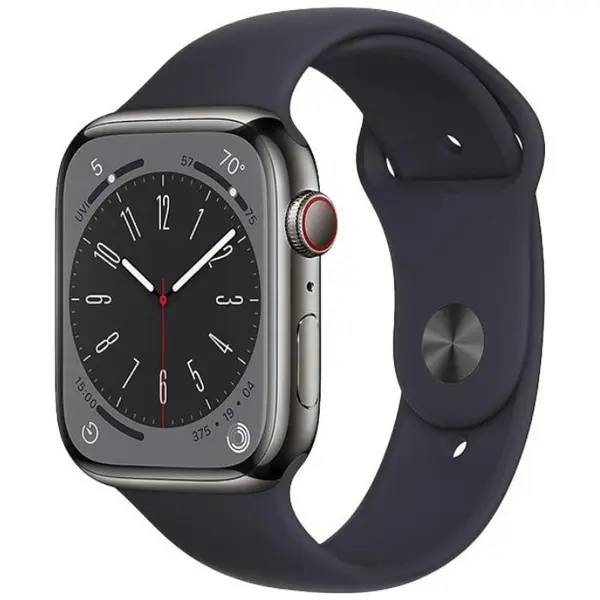 Apple Watch Series 8 2022, GPS + Cellular, Stainless Steel 45mm N/A Graphite Excelent