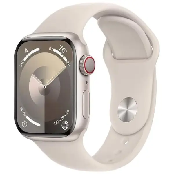 Apple Watch Series 9 2023, GPS + Cellular, Aluminium 41mm N/A Starlight Foarte bun