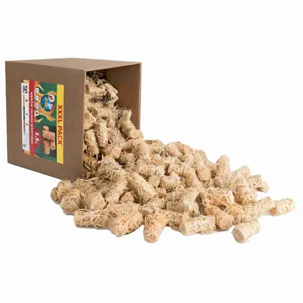 Aprinzatoare pentru foc din lana de lemn ecologice pachet 2,5kg