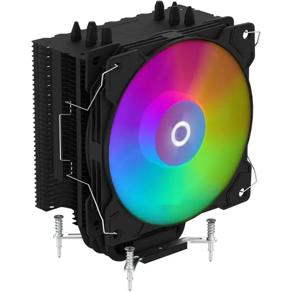 AQIRYS Cooler Procesor AQYRIS URANUS LS 2.0 ARGB NEGRU, dimensiune heatsink 152x120x49mm (cu ventilator), un ventilator ARGB, viteza ventilator 900-1800 RPM