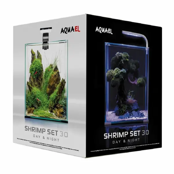 Aquael Acvariu Shrimp Smart Day & Night 10 L Negru