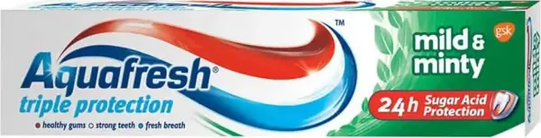 Aquafresh Triple Protection Pastă de dinţi Mild & Minty, 100 ml