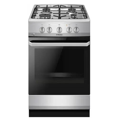 Aragaz Hansa FCGX5202092, 4 arzatoare, Gaz, 67 L, 50 cm, Clasa A (Inox)