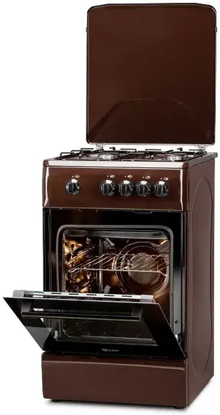 Aragaz LDK 5060 DARK BROWN RMV LPG, 4 Arzatoare (Maro)