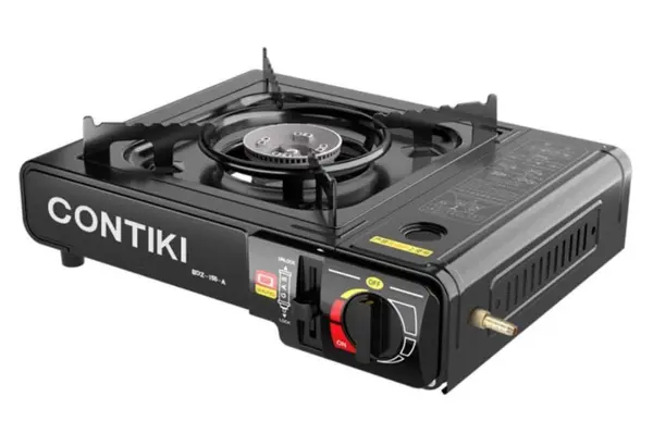 Aragaz portabil pe gaz CONTIKI 1 arzator aprindere piezo ideal camping si drumetii