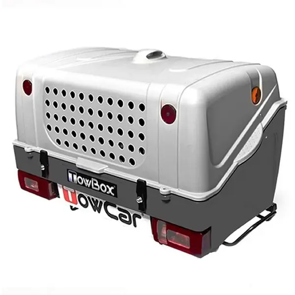 Aragon Cutie portbagaj pe carligul de remorcare Towbox V1 DOG Gri