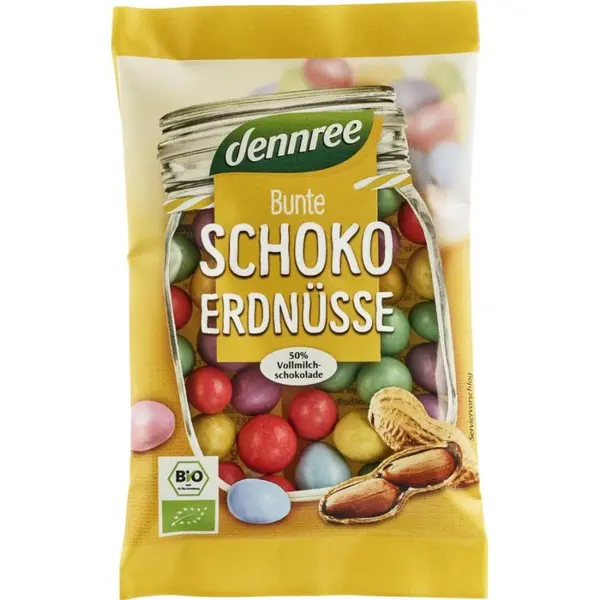 Arahide colorate cu ciocolata de lapte, eco - 100 g