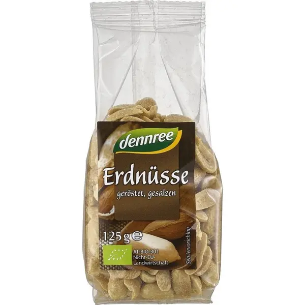 Arahide decojite prăjite si sărate, eco - 125 g