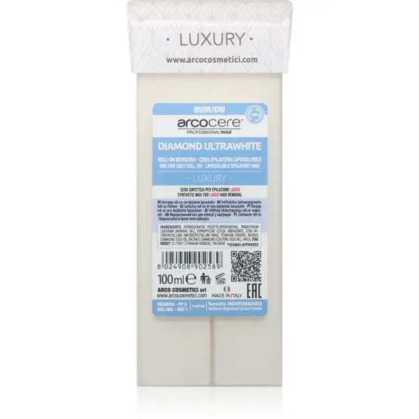 Arcocere Luxury Diamond Ultrawhite ceară depilatoare roll-on 100 ml