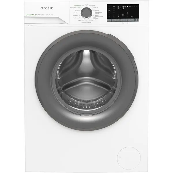 Arctic Masina de spalat rufe Arctic APLM2WFSU28411W, 1400 RPM, Motor Silent Inverter, Drum Clean+Steam, Child Lock, Anticrease, Digital Display, Add-In, Clasa A, Alb