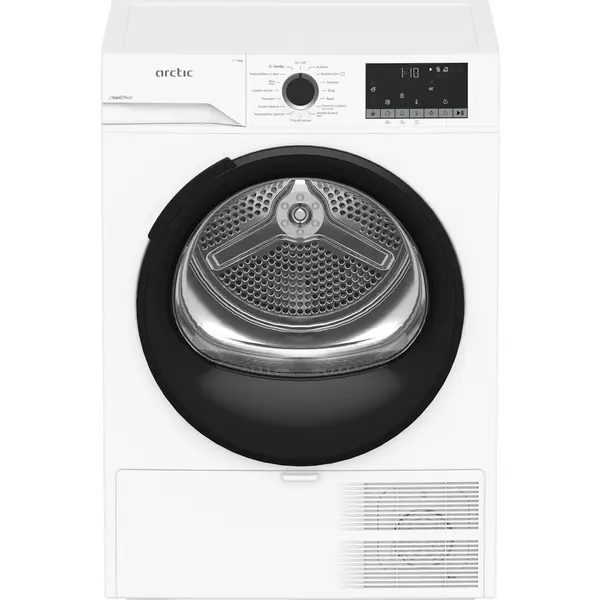 Arctic Uscator de rufe Arctic A2T20233W, Capacitate incarcare 10kg, Tip uscator: Pompa de caldura, 15 programe, Clasa energetica DAlb