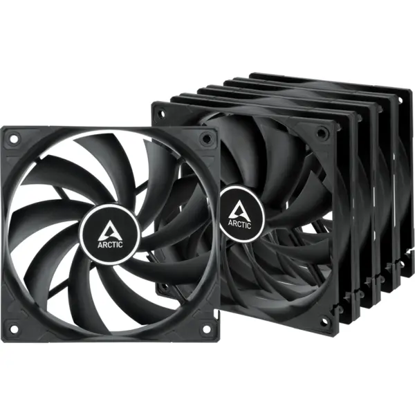 Arctic Ventilator ARCTIC F12 Value Pack Black, 120mm
