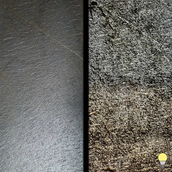 Ardezie Flexibila Translucida SKIN 2mm - Black Star Gold, 240 x 90 cm | Iluminare Ambientala, Interior & Exterior