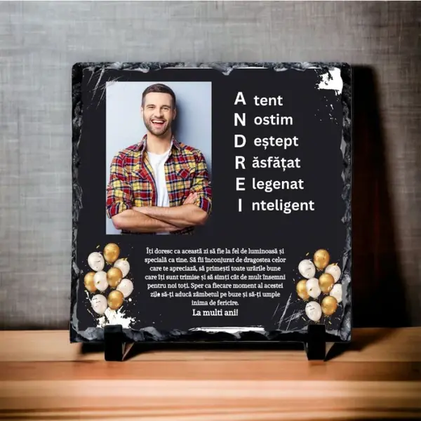 Ardezie personalizata - Nume