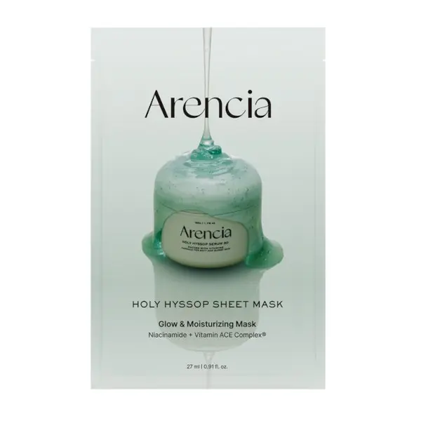 Arencia - Holy Hyssop Sheet Mask, 27ml, 5ea