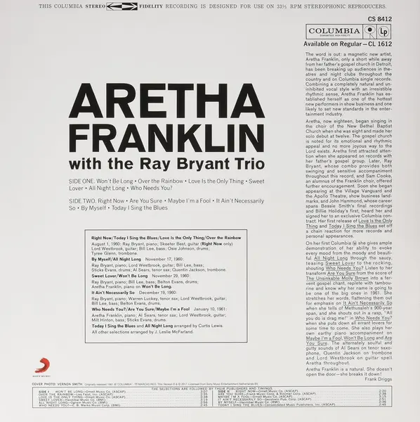 Aretha - Vinyl | Aretha Franklin, The Ray Bryant Combo