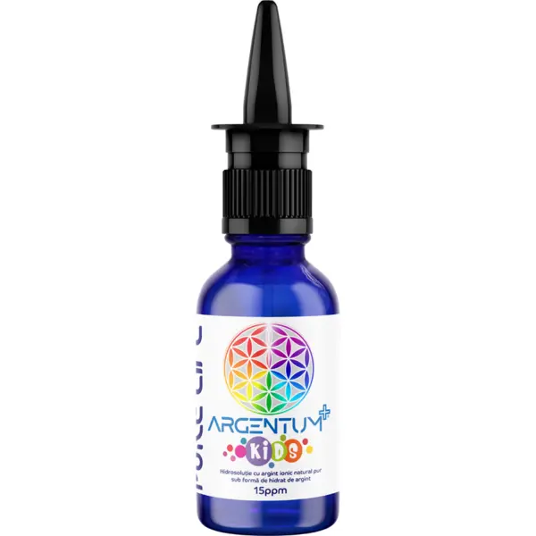 Argentum PLUS Kids 15ppm pentru Copii Varsta 4-14 Ani cu Pulverizator Nazal 30ml