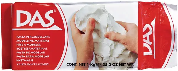 Argilă auto-uscătoare DAS - Alb, 1 kg