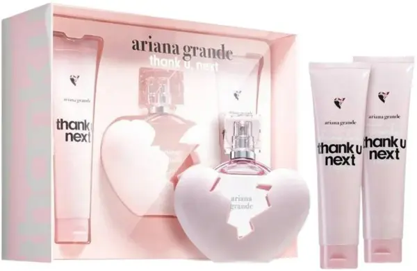 Ariana Grande Set Thank U, Next - Apă de parfum, Loțiune și Gel de duș, 3 х 100 ml