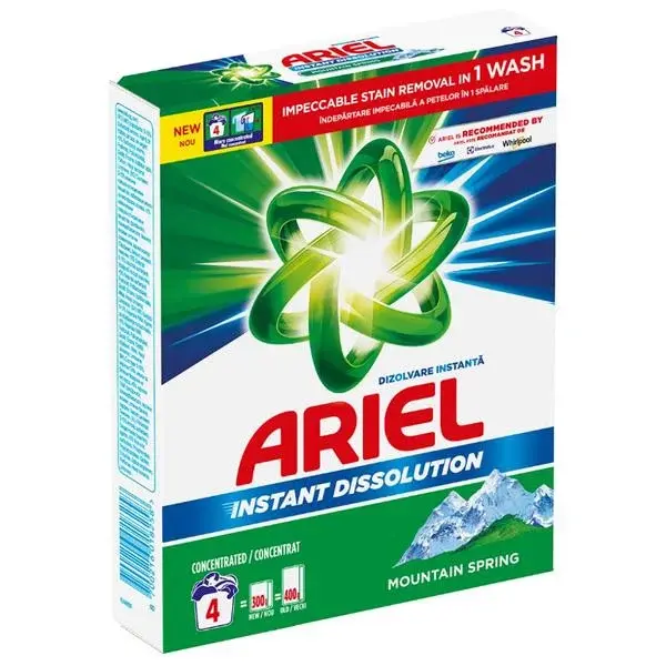 Ariel Detergent automat, 300 g, 4 spalari, Mountain Spring