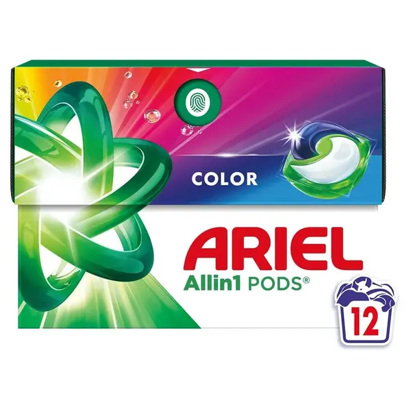 Ariel Detergent Capsule All in 1 PODS, 12 buc, Color