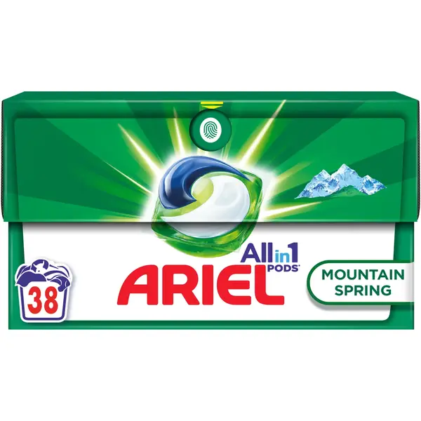 Ariel Detergent Capsule All in 1 PODS, 38 buc, Mountain Spring