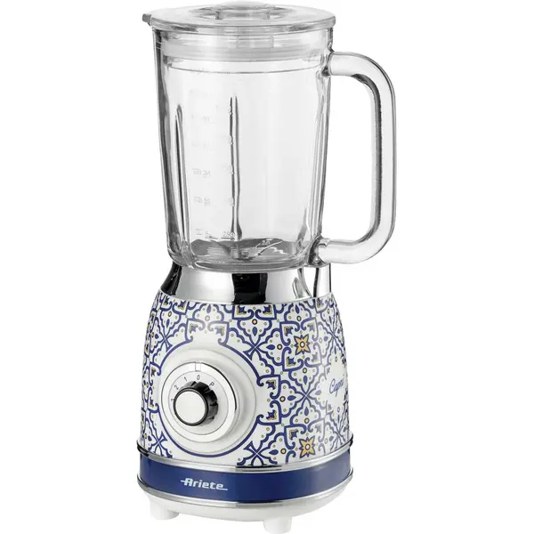 Ariete Blenderul Ariete Capri stand mixer, 1000 W, recipient sticla, capacitate 1,5 L, Alb-Multicolor