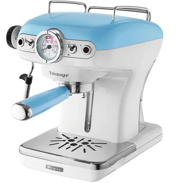Ariete Espressor manual Ariete 1389 BL Vintage, pastel albastru