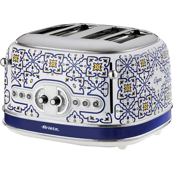 Ariete Prajitor de paine Ariete Vintage Toaster, pentru 4 felii, 1600W, Albastru