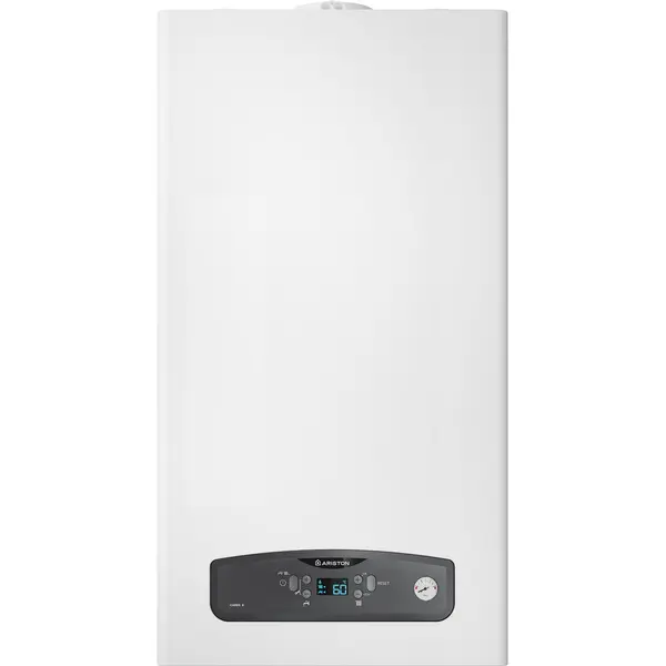 Ariston Centrala murala in condensare Ariston Cares S 24, 24 kw, Compatibil GPL, Display LCD, Manometru frontal, Schimbator caldura otel-inox