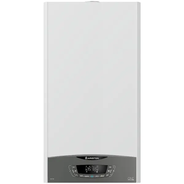 Ariston Centrala termica murala in condensare Ariston CLAS ONE WIFI 24, 24 kW, gaz natural, afisaj LCD, schimbator caldura otel inoxidabil, control vocal, fara kit inclus
