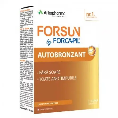 Ark Forcapil Forsun Autobronzant 30 capsule Zephyr Labs