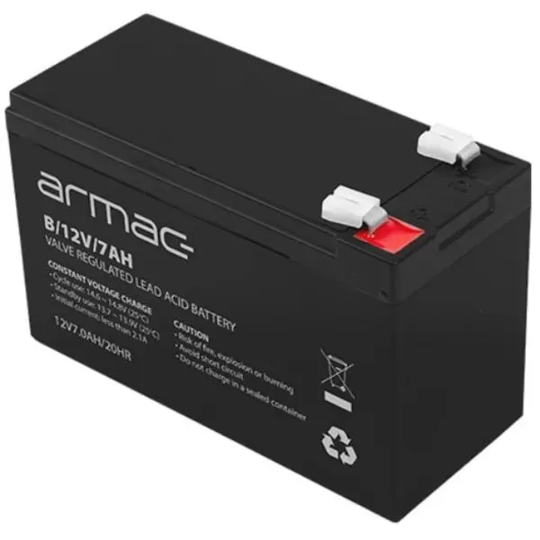 Armac Baterie pentru UPS, Armac, ABS, 12V, 7Ah, VRLA, 151 x 65 x 94 mm, 2 kg, Negru