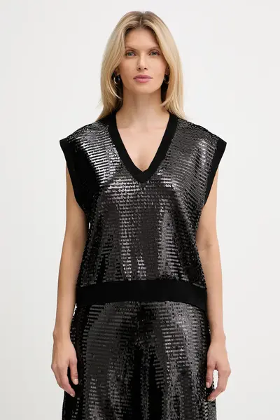 Armani Exchange vestă din amestec de lână